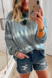 Mixiedress Fashion Style Crewneck Tie Dye Long Sleeve T Shirt