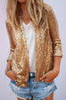 Mixiedress Open Front Long Sleeve Sequin Cardigans