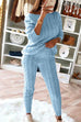 Mixiedress Crewneck Long Sleeve Sweater and Slim Fit Pants Solid Set