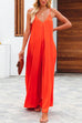 Mixiedress V Neck Wide Leg Cami Jumpsuit with Pockets