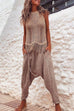 Mixiedress Tassel Crewneck Sleeveless Hollow Out Cover Up