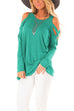 Mixiedress Crewneck Cold Shoulder Swing T Shirt