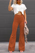 Mixiedress High Waist Bell Bottomed Corduroy Pants