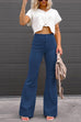 Mixiedress High Waist Bell Bottomed Corduroy Pants