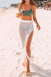 Mixiedress Tassel Hollow Out Side Split Beach Skirt