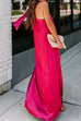 Mixiedress Stylish One Shoulder Sleeveless Side Split Dress