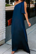 Mixiedress Stylish One Shoulder Sleeveless Side Split Dress