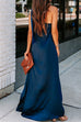 Mixiedress Stylish One Shoulder Sleeveless Side Split Dress