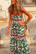 Mixiedress Bohemia Smocked Ruffle Tiered Maxi Cami Holiday Dress