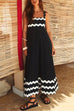 Mixiedress Empire Waist Ric Rac Maxi Vacation Dress