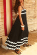 Mixiedress Empire Waist Ric Rac Maxi Vacation Dress