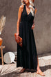 Mixiedress Sleeveless V Neck Side Split Solid Maxi Sundress