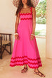 Mixiedress Empire Waist Ric Rac Maxi Vacation Dress