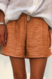 Mixiedress Fashion Style Drawstring Waist Striped Wide Leg Shorts
