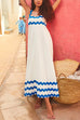 Mixiedress Empire Waist Ric Rac Maxi Vacation Dress