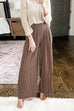 High Waist Wide Leg Printed Casual Pants