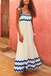 Mixiedress Empire Waist Ric Rac Maxi Vacation Dress