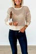 Mixiedress Crewneck Hollow Out Knitting Top