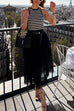 Mixiedress High Waist Ruffle Layered Mesh A-line Skirt
