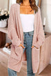Mixiedress Open Front Batwing Sleeves Pocketed Baggy Sweater Cardigan