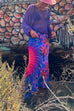 Mixiedress High Waist Side Split Tie Dye Maxi Skirt