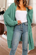Mixiedress Open Front Batwing Sleeves Pocketed Baggy Sweater Cardigan