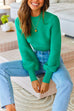 Mixiedress Crewneck Ribbed Knit Slim Fit Crop Sweater