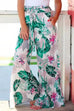 Mixiedress Tie Waist Wide Leg Bohemia Printed Beach Pants