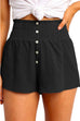 Mixiedress Buttons Frilled High Waist Solid Shorts