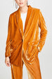 Mixiedress Lapel Single-breasted Velvet Blazer Jacket