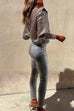 High Waisted Stretch Faux Leather Pants