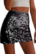 Mixiedress Elastic Waist Sequin Bodycon Mini Skirt