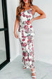 Mixiedress One Shoulder Backless Floral Maxi Cami Dress