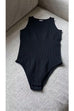 Mixiedress Sleeveless Stretchy Triangle Swim Inspired Bodysuit