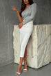 Mixiedress One Shoulder Long Sleeve Ruched Slim Fit Top