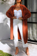 Mixiedress Open Front Drop Shoulder Pocketed Long Sweater Cardigan