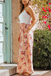 Mixiedress Floral Printed Splice Maxi Cami Holiday Dress