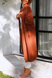 Mixiedress Open Front Drop Shoulder Pocketed Long Sweater Cardigan