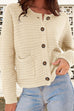 Mixiedress Button Up Chunky Knit Pretty Short Cardigan