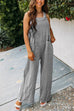 Mixiedress Button Strap Sleeveless Jumpsuit with Pockets