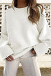 Mixiedress Crewneck Drop Shoulder Relax Fit Casual Sweater