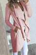 Mixiedress Long Sleeve Drape Front Open Mid-length Cardigan