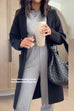 Chicest Open Front Pocketed Hooded Sweater Coat
