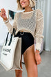 Mixiedress Crewneck Hollow Out Knitting Top