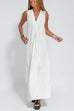 Mixiedress Sleeveless V Neck Side Split Maxi Dress