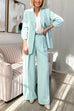 Chicest Open Front Relaxed Fit Power Suit Blazer