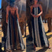Mixiedress Printed Backless Swing Cami Maxi Holiday Dress
