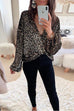 Mixiedress Open Front Long Sleeve Sequin Shirt