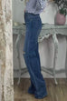 Mixiedress High Rise Ripped Straight Leg Denim Pants