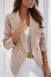 Mixiedress Lapel Double Breasted Long Sleeve Blazer